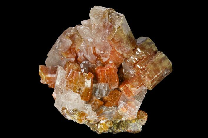 Vanadinite and Calcite Crystal Association - Apex Mine, Mexico #165342